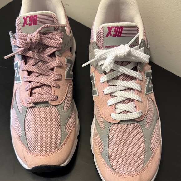 New Balance X- 90 Pink and Gray Athletic Shoes - Picture 5 of 10